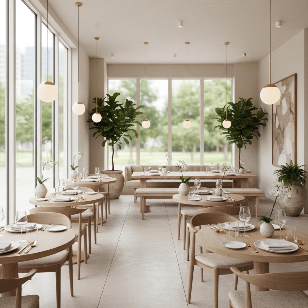 Elegant dining room interior at Luthiel Dining & Tea Rooms