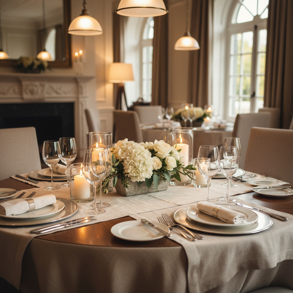 Private dining setup at Luthiel Dining & Tea Rooms